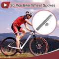 304 Stainless Steel Bicycle Spokes 295mm for 13G Wheel Replacement Kit (20)