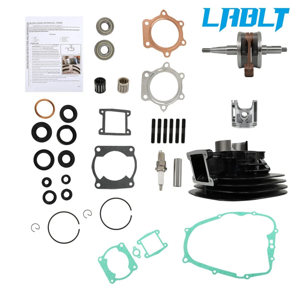 Piston Cylinder Crank Motor Rebuild Gasket Seal Kit for Yamaha Blaster (200)
