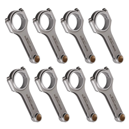8pc H-Beam Connecting Rod Kit 6.250" 4340 for Chevy Small Block V8 350 (1969–1998)