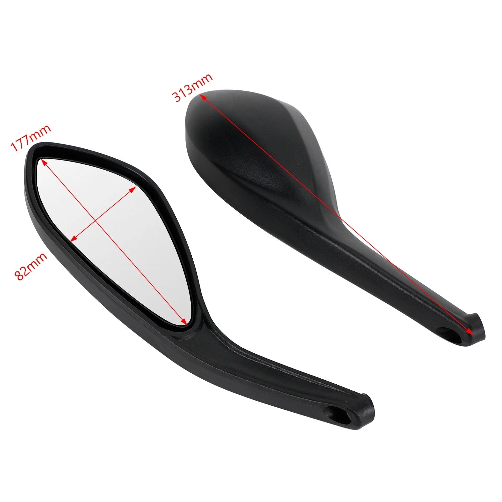 Rearview Mirror Set for Ducati Monster 696 796 1100 EVO Streetfighter 848 1098 S