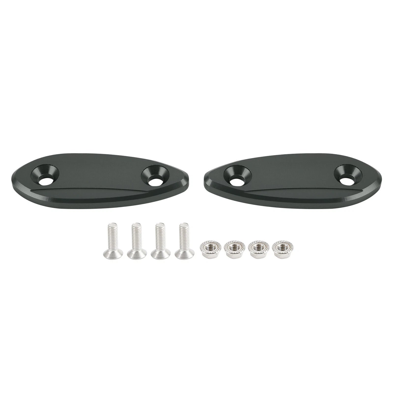 Mirror Block Off Plates for Kawasaki Ninja 250 300 400 650 (2013–2022)