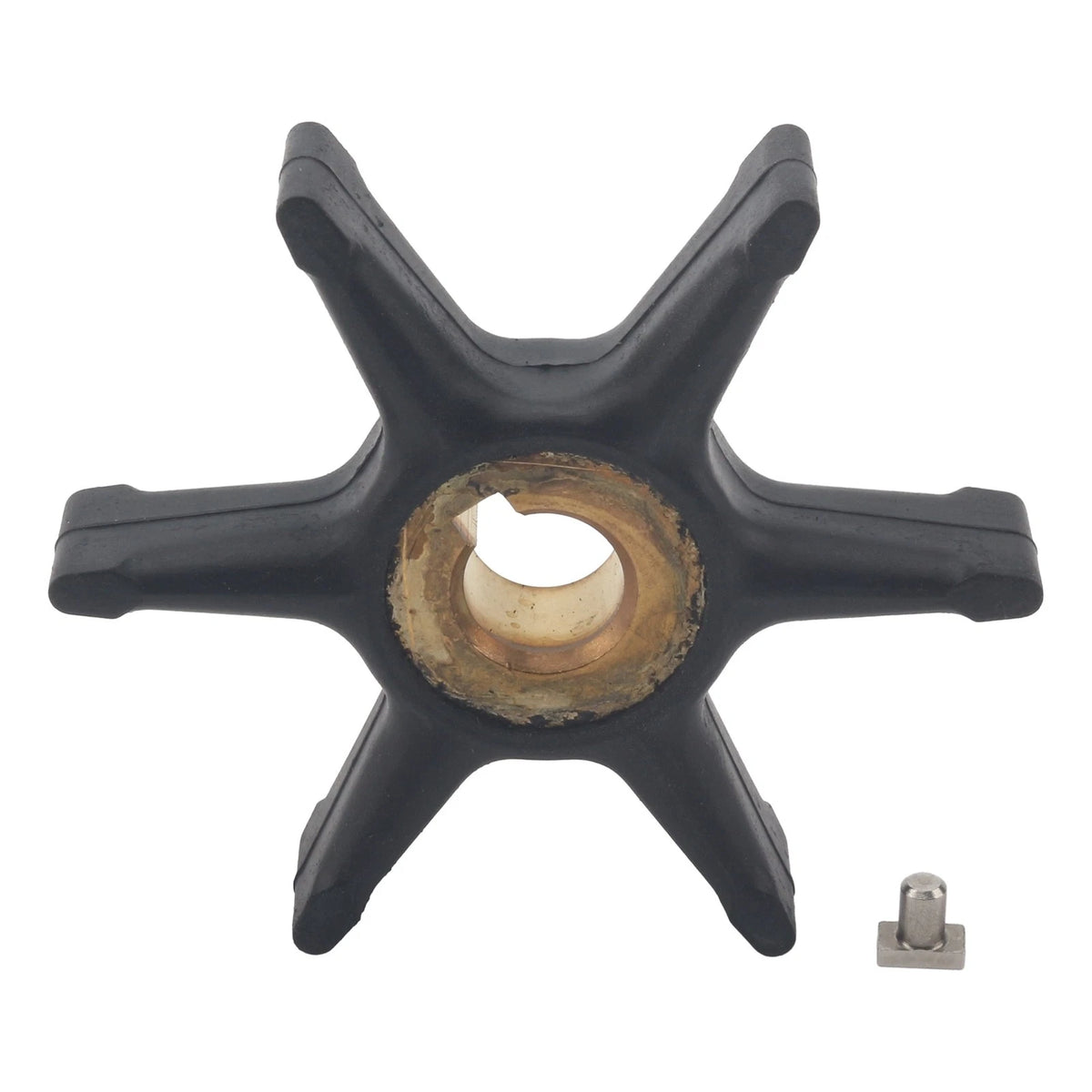 Outboard Water Pump Impeller w/Key for Johnson Evinrude 3-7.5HP (1970-1990)