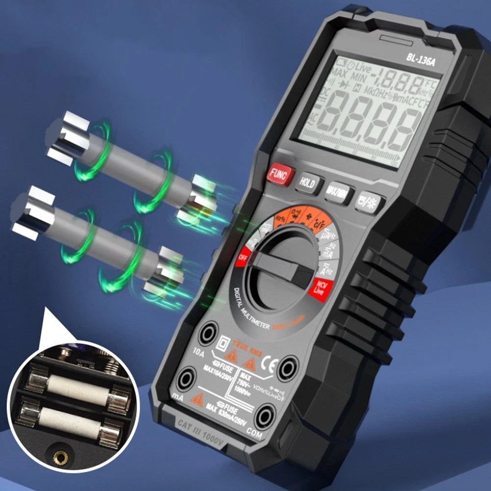 Digital Multimeter 10000 Count True RMS Frequency 10Hz to 10MHz