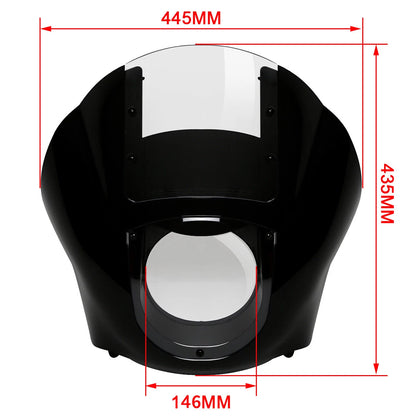 Quarter Head Fairing Windshield & 49mm Fork Clamp for Harley Sportster XL (2004–2023)