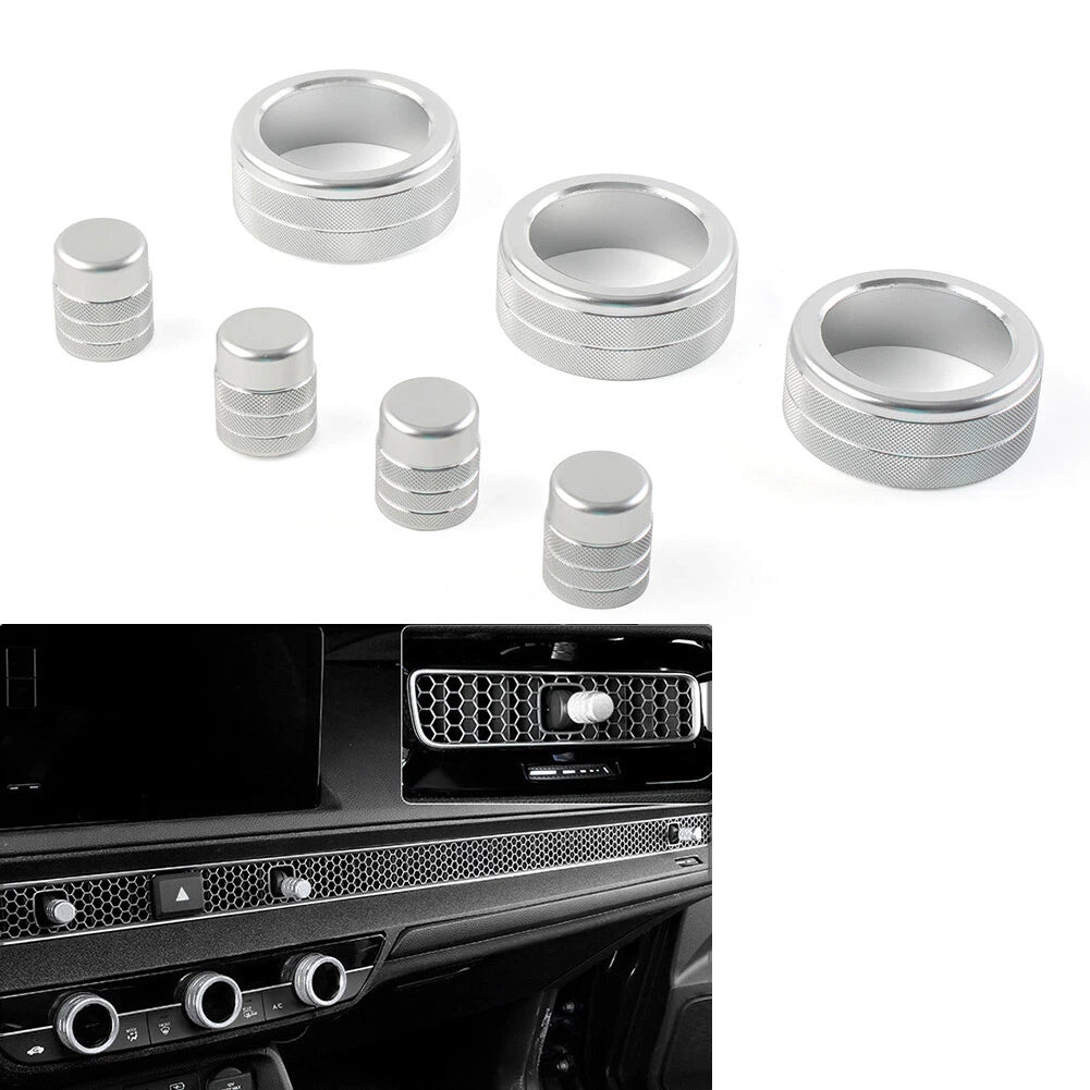 Central Control Switch Knob Ring Cover Trim for Honda Civic (2022–2024) & CR-V (2023–2024)