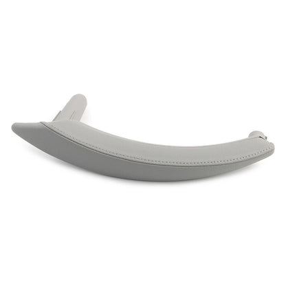 1Pcs Grey Door Trim Pull Handle Left Side Real Leather for BMW X5 X6 (2007–2013)