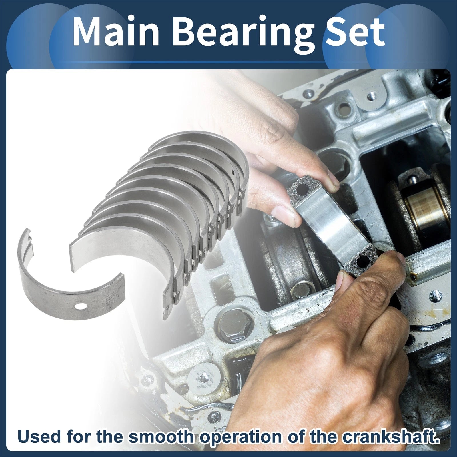 Main Bearing Set Replacement for Toyota Starlet (1969–1996)