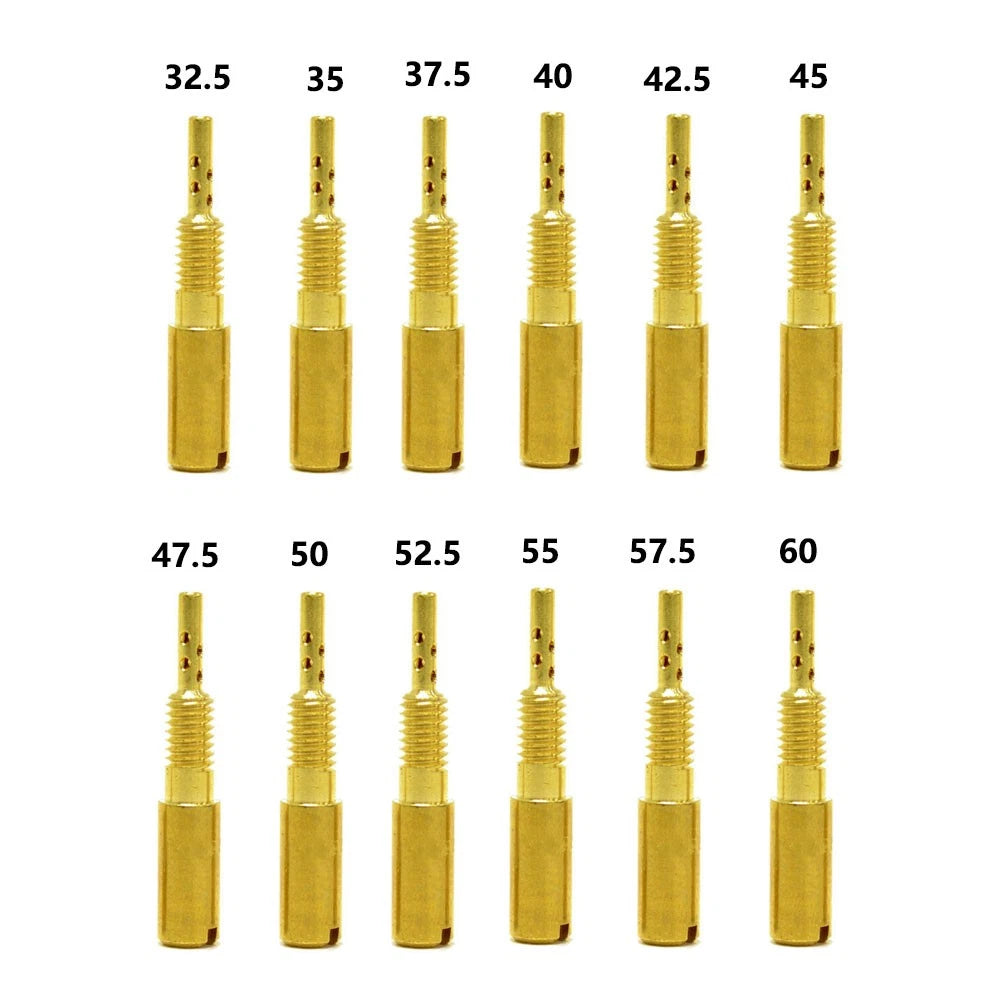 12pc Idle Jet Slow Pilot Jets 32.5-60 Replace For Mikuni TM VM28/486 HSR42/45/48