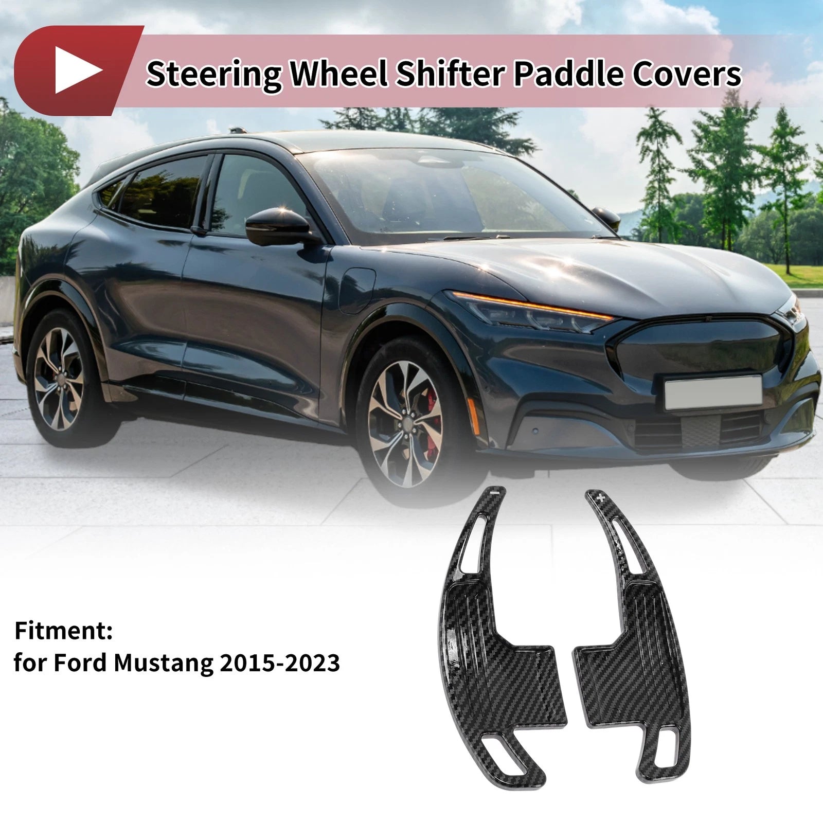 Steering Wheel Paddle Shifters Replacement Set for Ford Mustang (2015–2023)