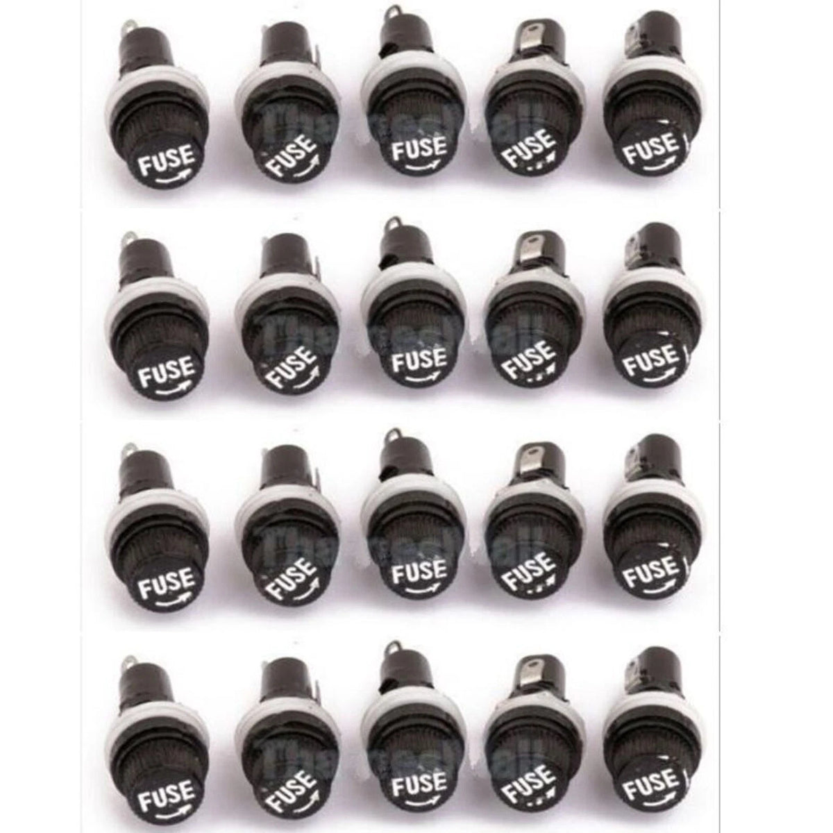 10 Pack Glass Fuse Holders for Motorcycle (Universal)