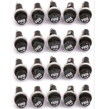10 Pack Glass Fuse Holders for Motorcycle (Universal)