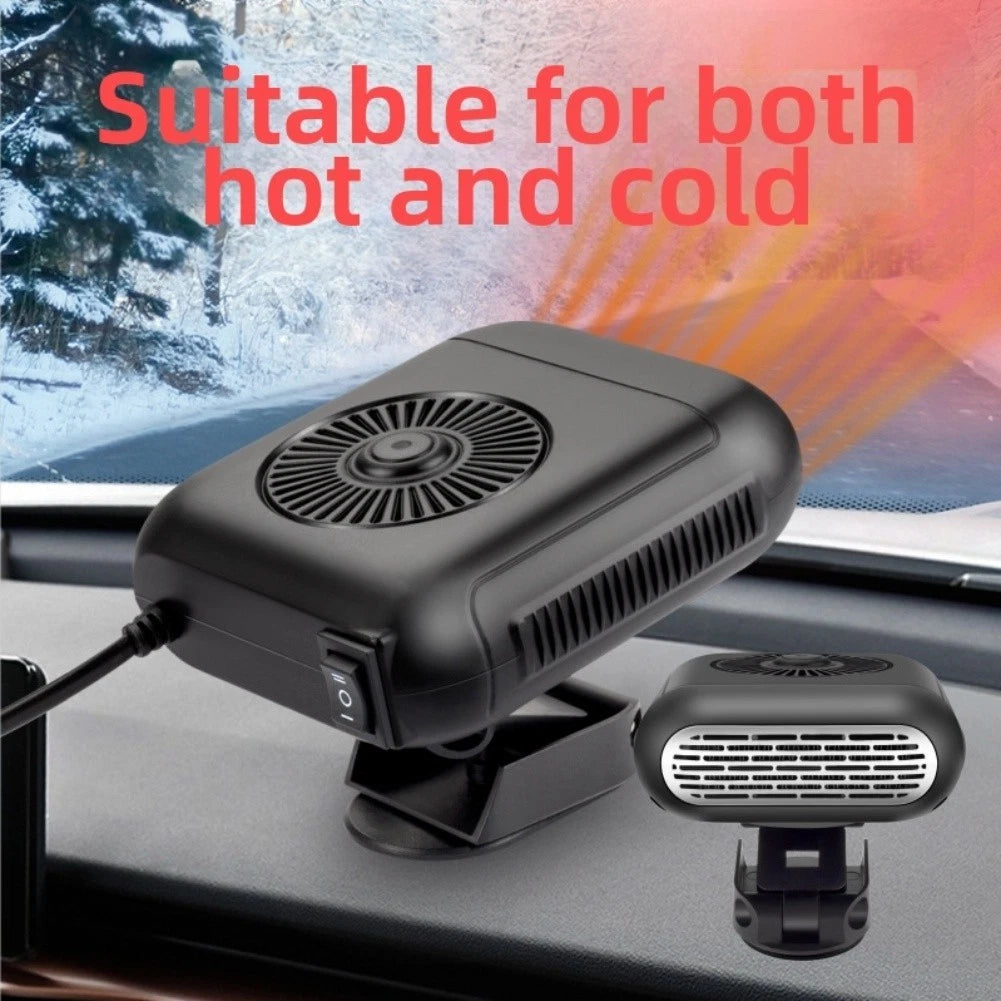 Windshield Defroster 12V Portable Heater Fast Heating Technology Dashboard Mount