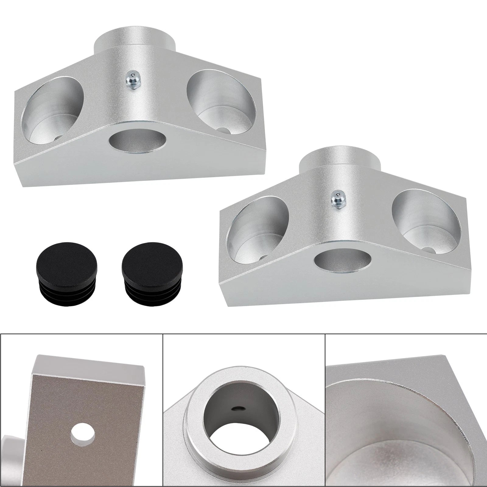 Pair Kit Dump Bed Hinge Mount Billet for Can Am Defender HD Max (2016–2024)