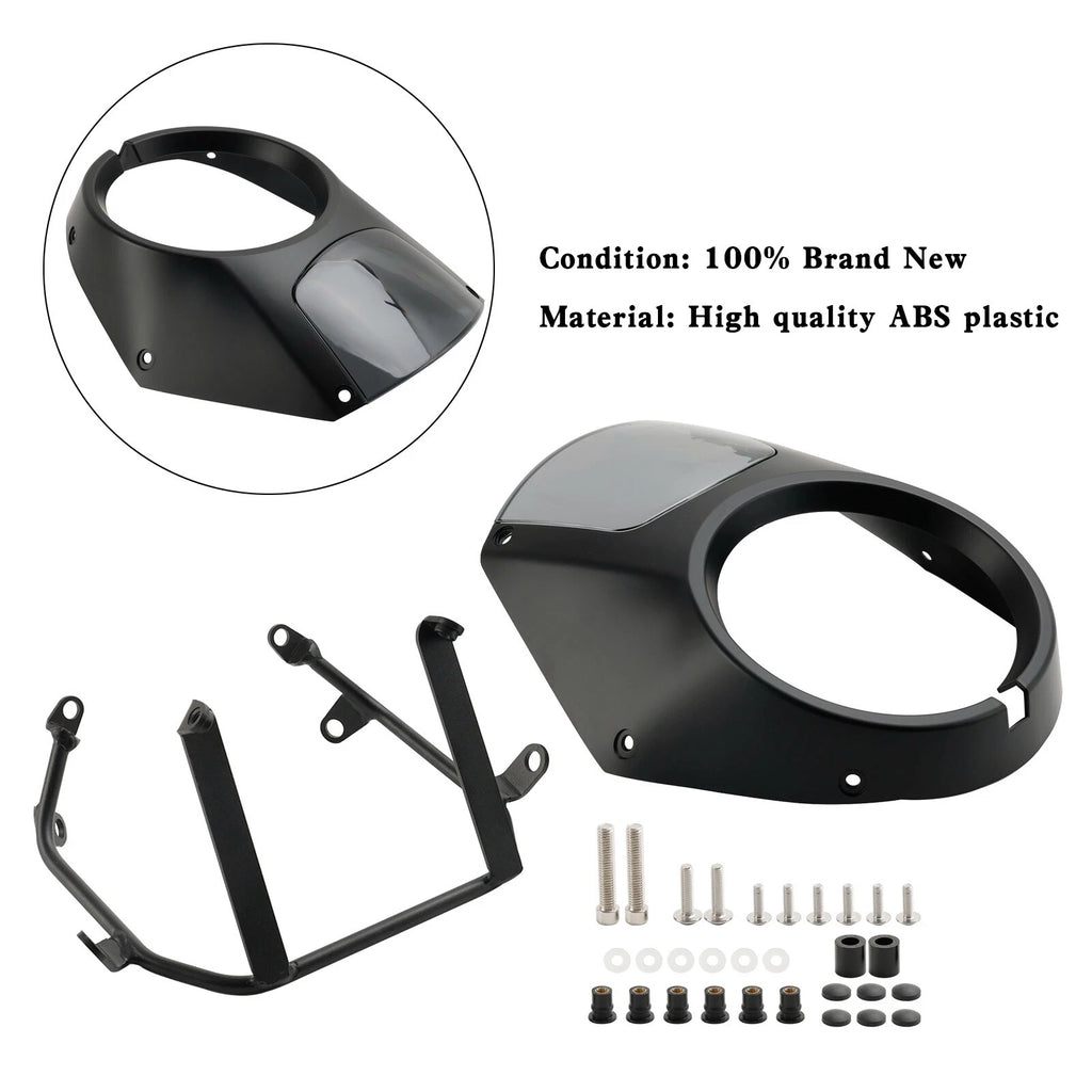Headlight Windshield Fairing for Honda CL300 (2023) Black