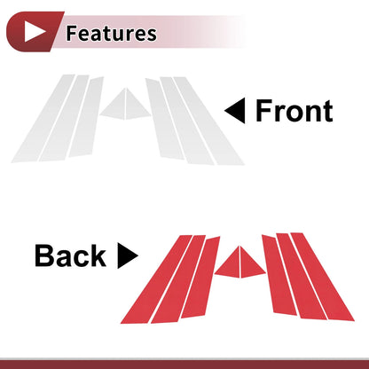 Door Pillar Window Trim for Volvo XC60 (2018–2023) Silver Tone Left Right