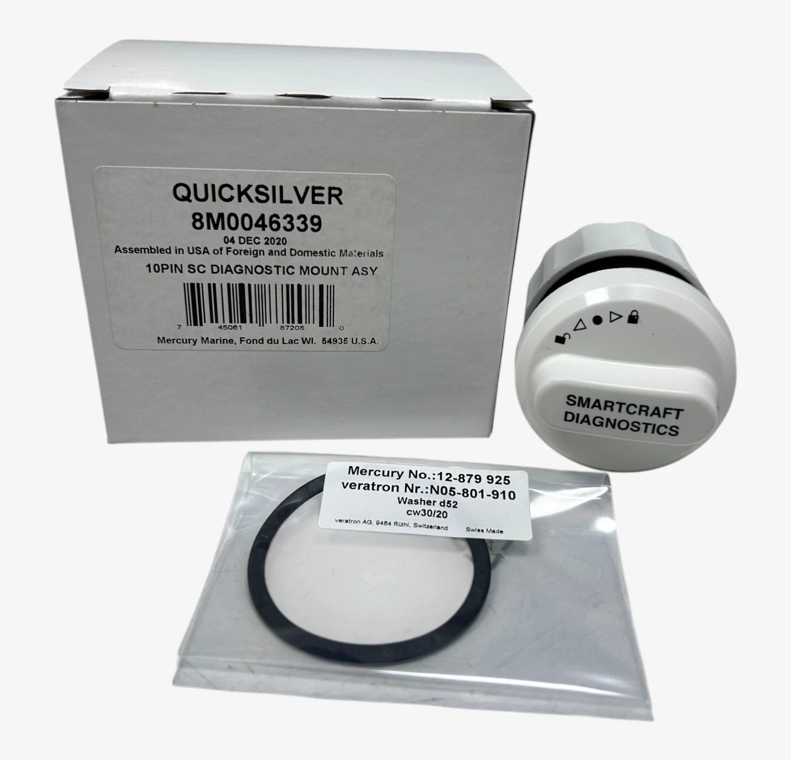 10 Pin SC Diagnostic Mount Assembly for Mercury Quicksilver (OEM)