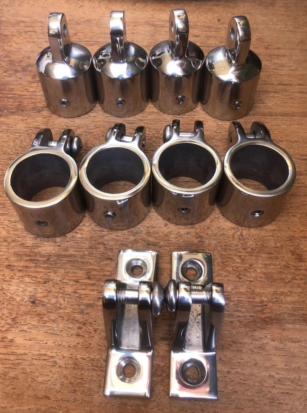 10Pcs Bimini Top Fittings for Boat Deck (Fits 1" Stainless Steel Jaw Slide)