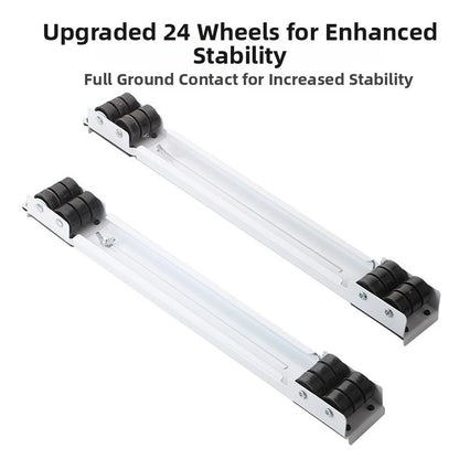 24 Wheel Mobile Dolly for Home Appliance Moving (Adjustable 45-72cm)
