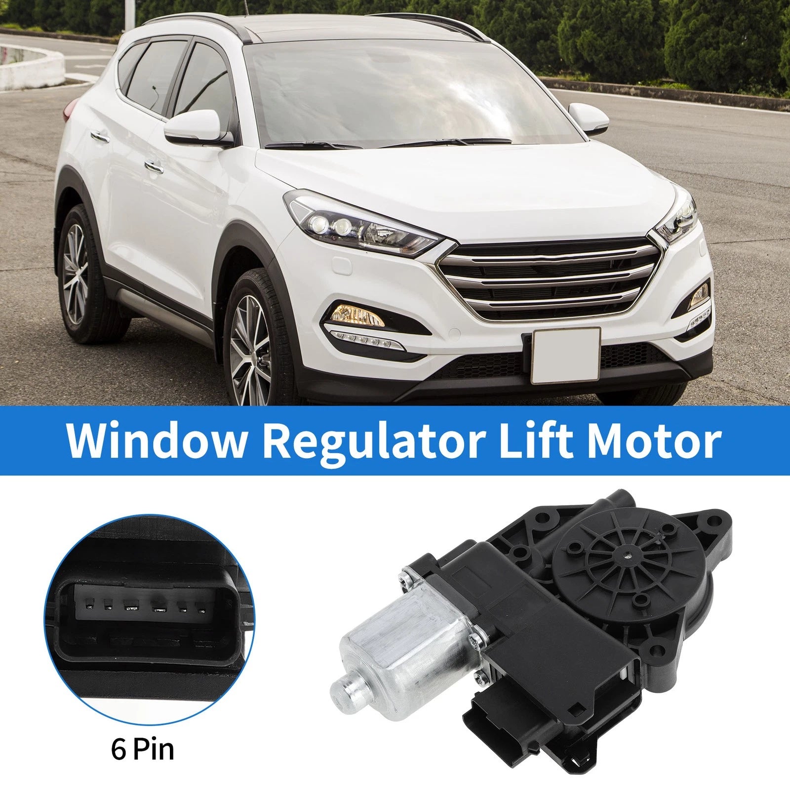 Power Window Regulator Lift Motor Replacement for Hyundai Tucson (2016–2021)