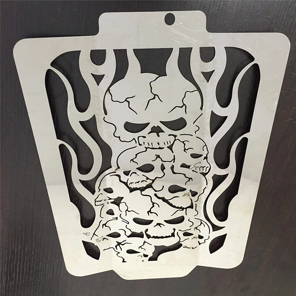Skull Radiator Grille Guard Cover for Suzuki Boulevard M109 (2006–2013)