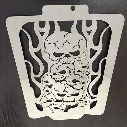 Skull Radiator Grille Guard Cover for Suzuki Boulevard M109 (2006–2013)