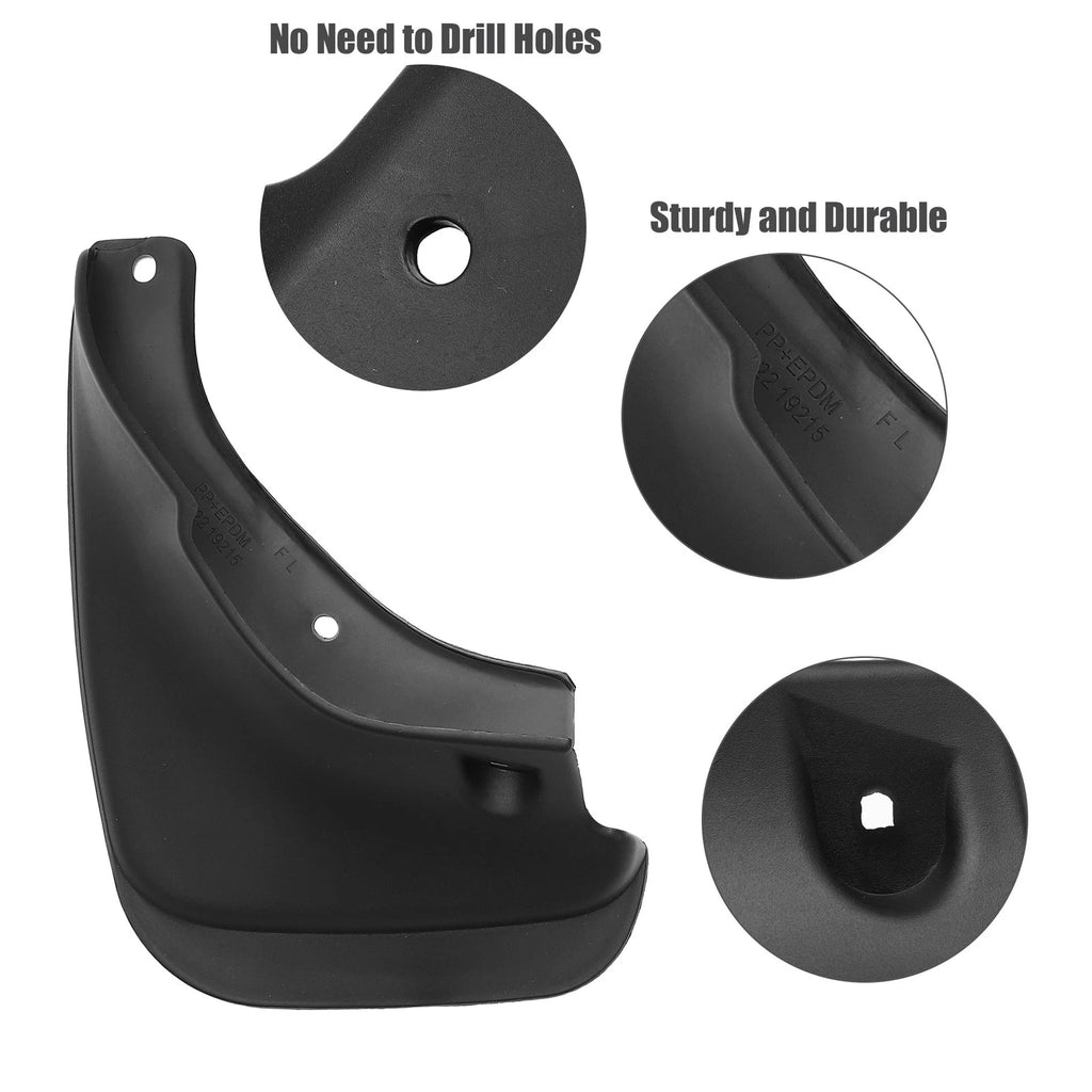 Front Rear Mud Flaps Splash Guards Replacement for Toyota Corolla (1993–1997)