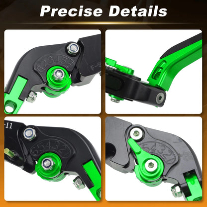 Brake Clutch Levers for Ducati Diavel (2011–2022) 1 Pair Black Green Handle