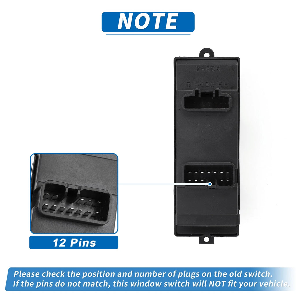 Front Right Power Window Switch for Toyota Avanza (2007–2008) No. 84820B0010
