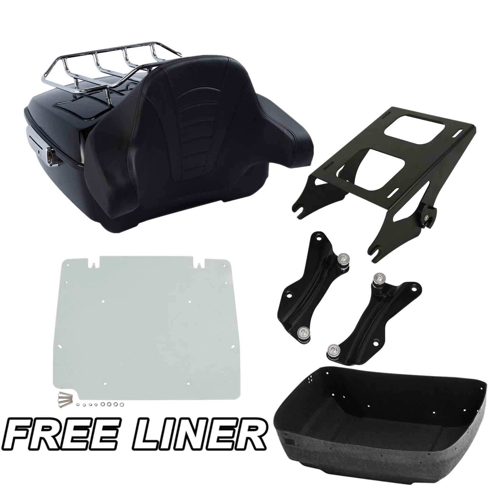 Trunk Pad Rack Mount Plate Docking Kit for Harley Electra Glide (2014–2026)