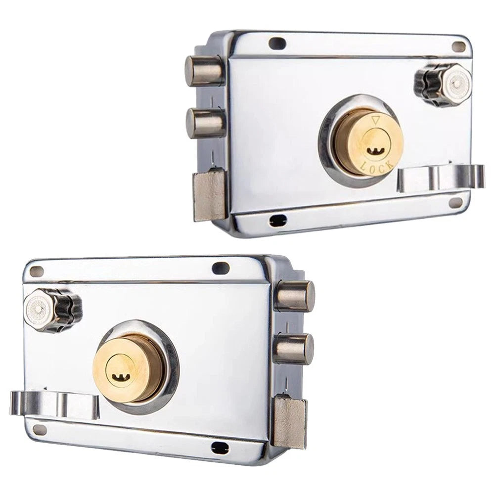 Robust Iron Door Lock for Household Safety