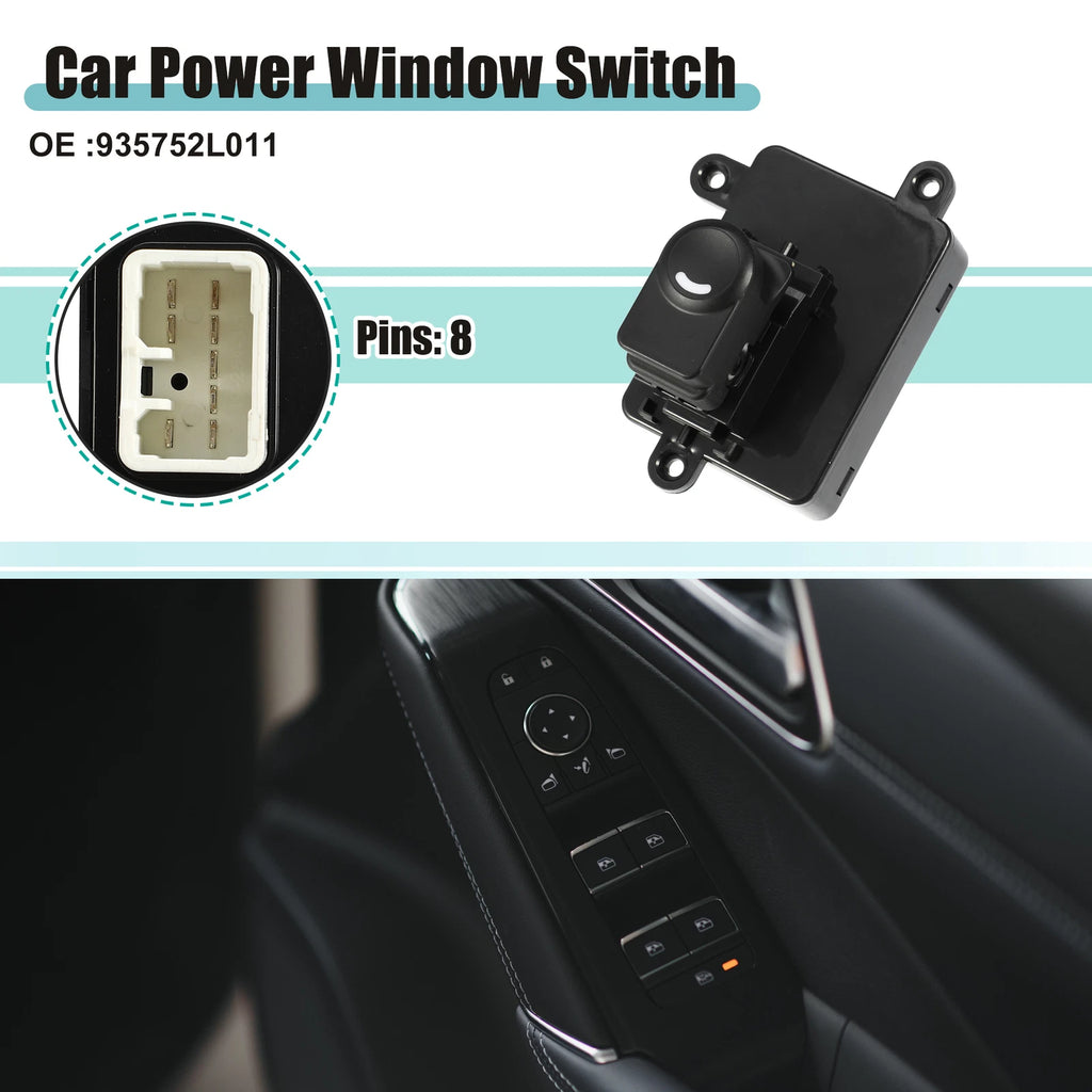 Master Power Window Switch Left Side Replacement for Hyundai i30 i30cw (2012–2018)