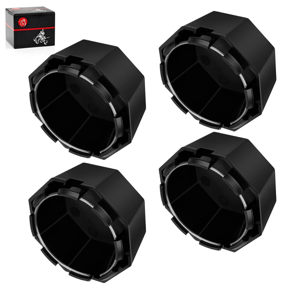 Set of 4 Black Center Wheel Hub Caps for Polaris Sportsman 570 X2 (2020–2023)