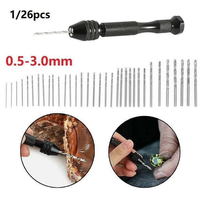 25pcs Drill Bits for Electric Hand Drill (Carbon Fiber, Circuit Board)