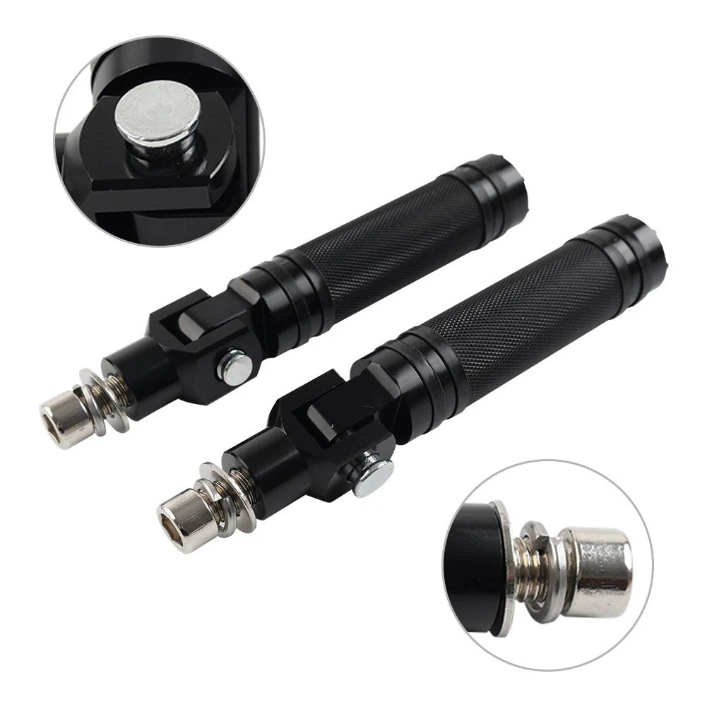 CNC Foldable Footrests Footpeg Pedals for Universal Motorcycles