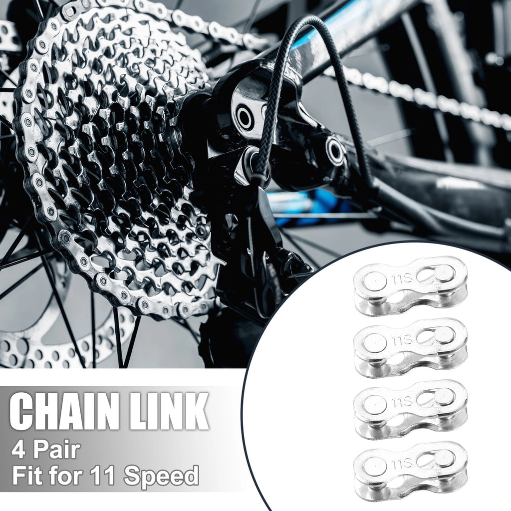 11 Speed Chain Master Link Connectors Pair for Bike Bicycle MTB (Silver)
