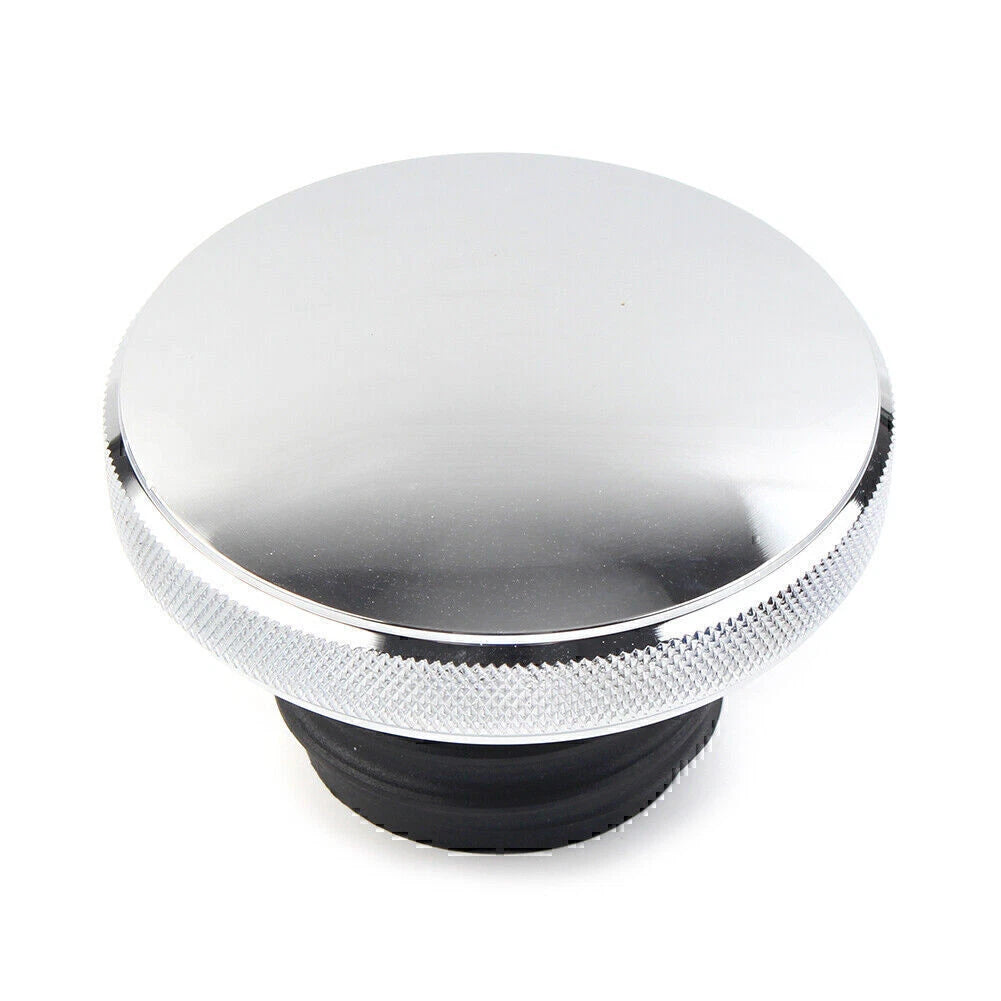 Chrome Vented Gas Cap for Harley Dyna, Road King, Heritage, Softail