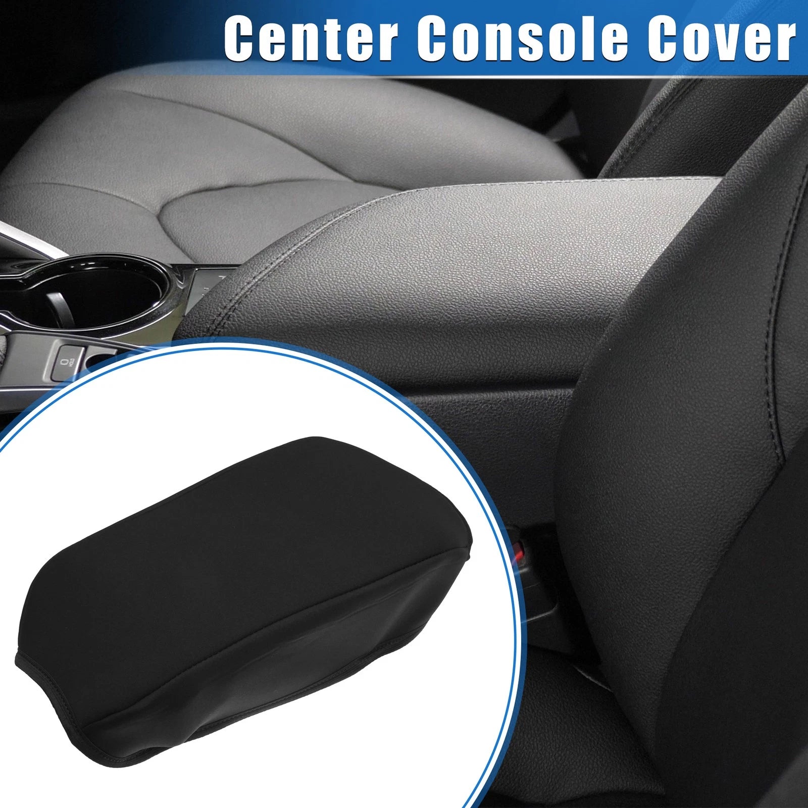 Armrest Protector Cover Pad for Jeep Compass (2010–2022) Neoprene Black