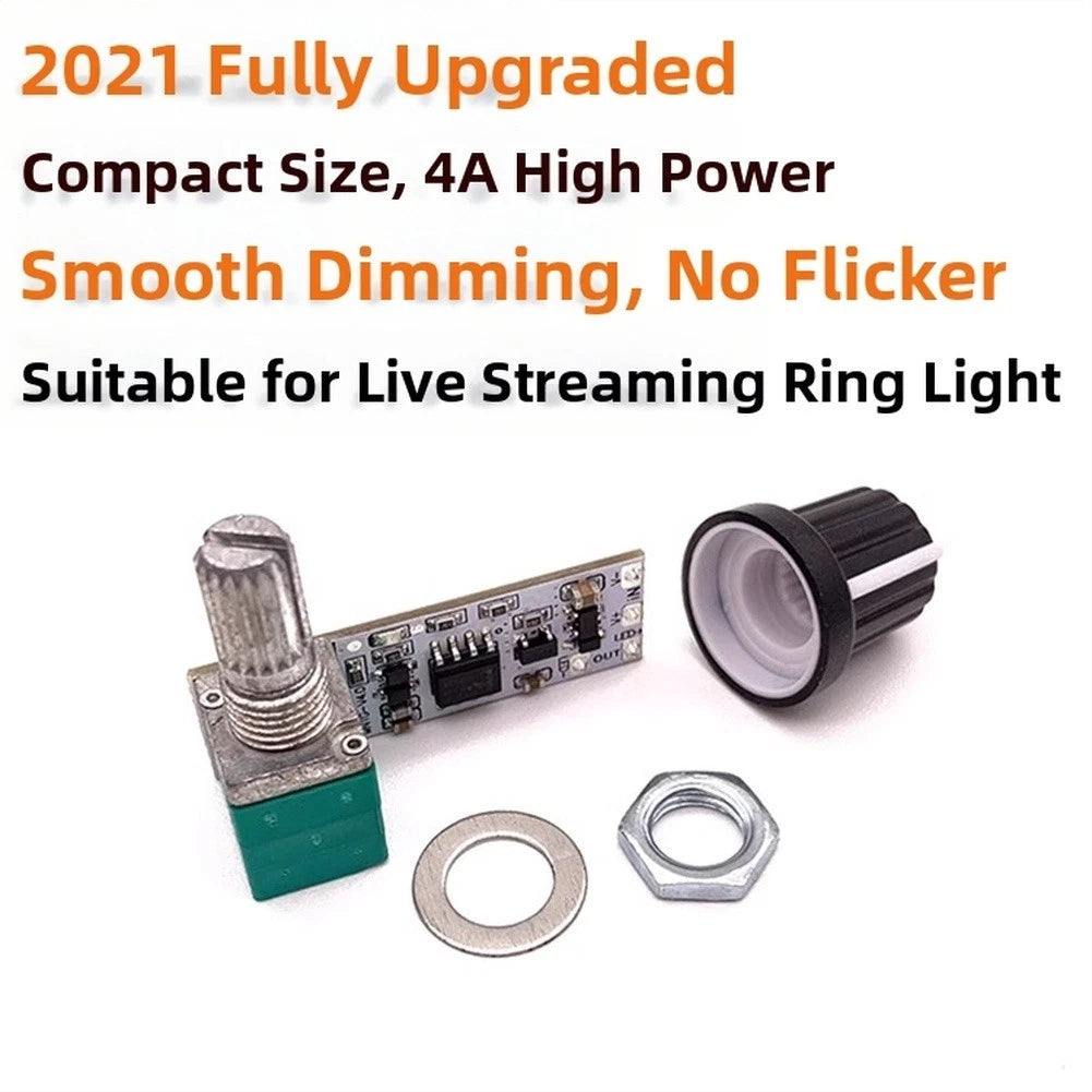 LED Dimmer for Easy Integration into Fixtures (3.7-24V) Flicker-free