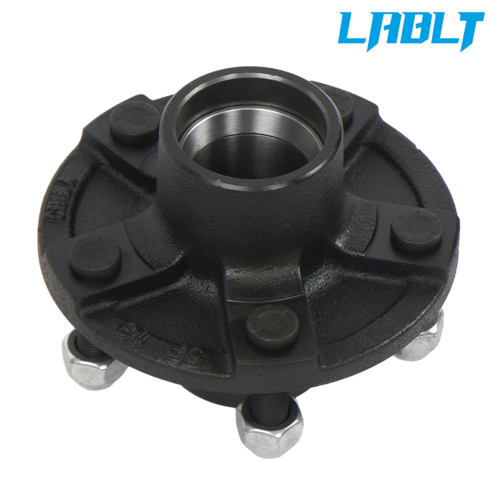 Trailer Hub Axle Kit 5 on 4.5" & 1" Round BT8 Spindle for 2000lbs (2000–2000)