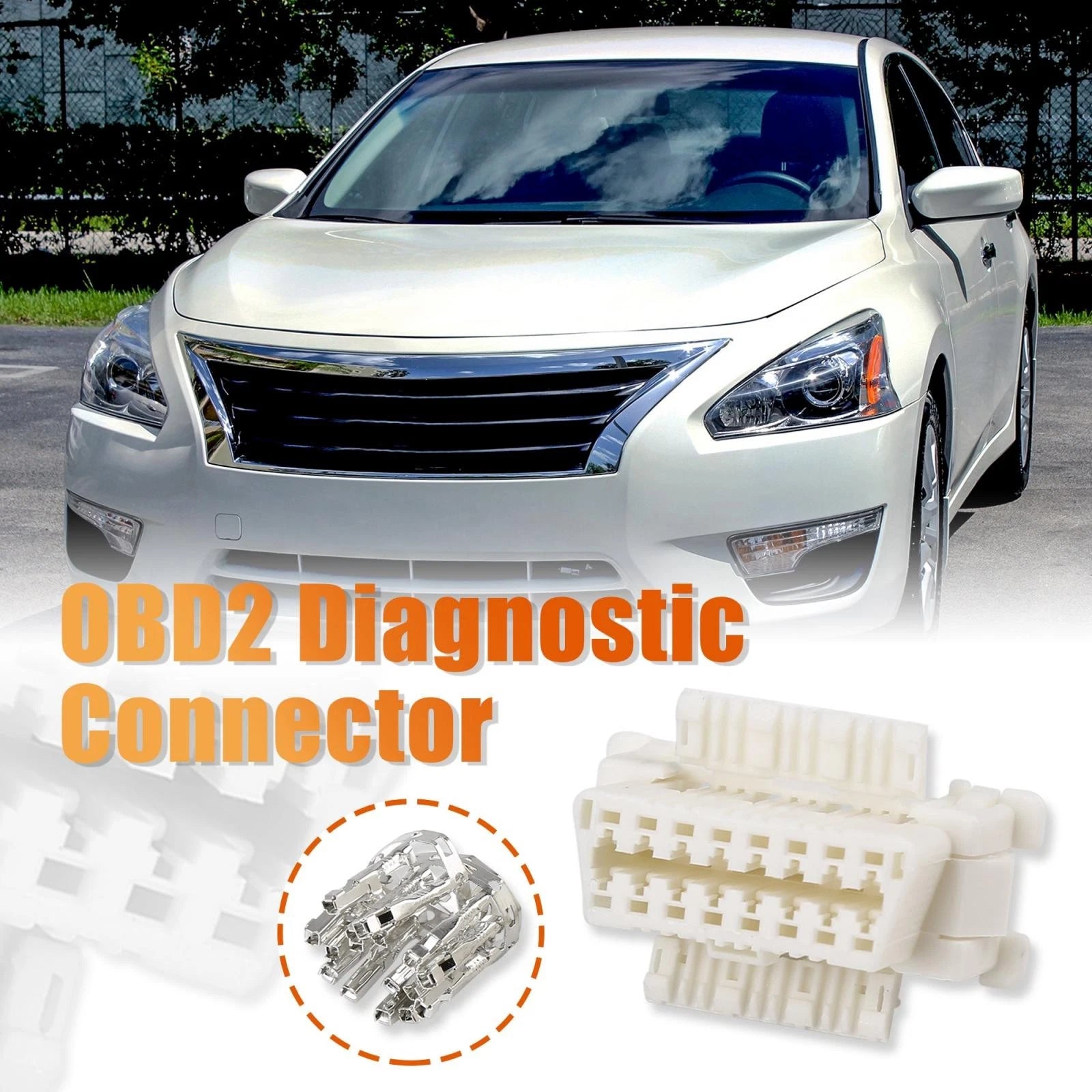 OBD2 Diagnostic Connector Female Socket 16 Pin for Toyota Kia (2011–2024)