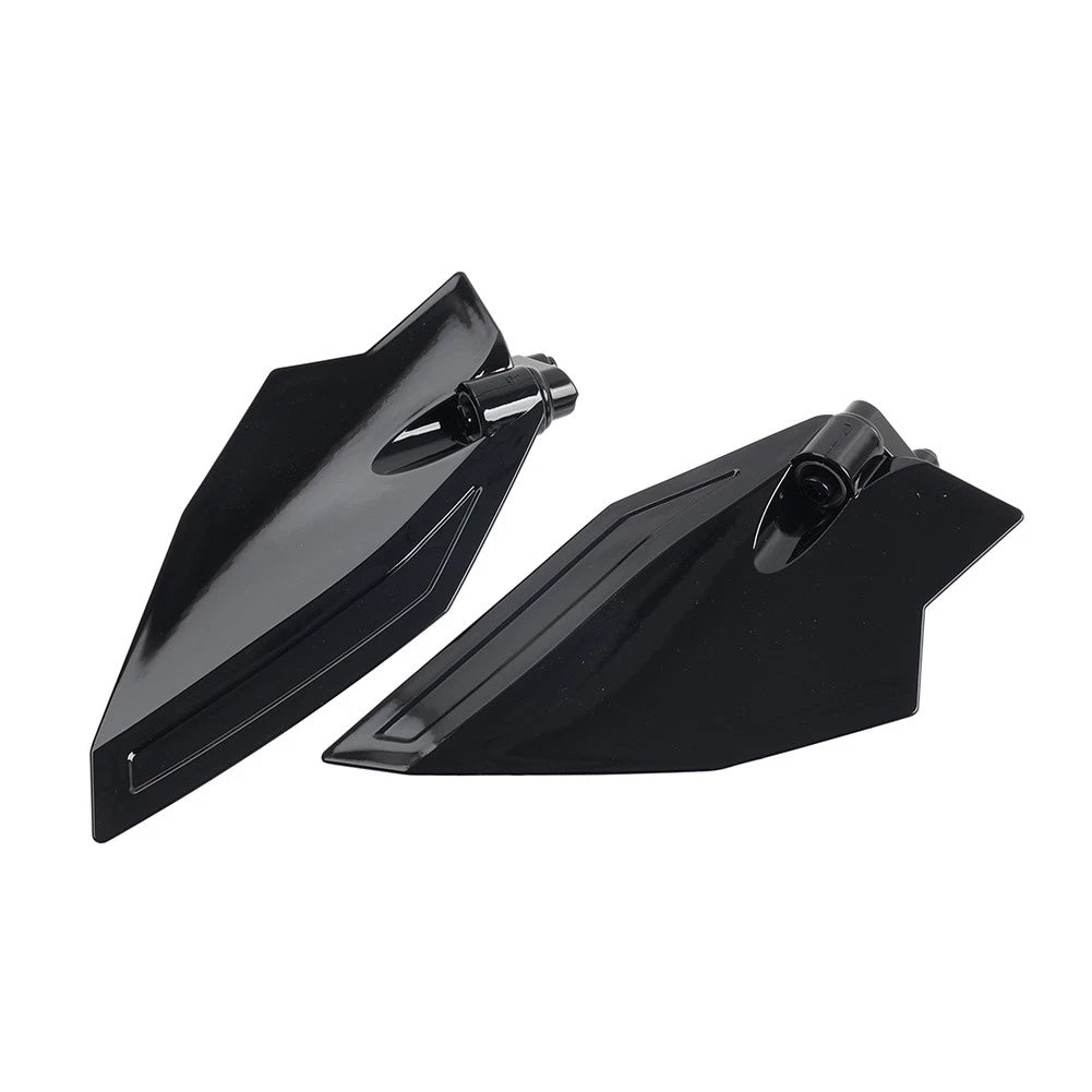 Black Adjustable Upper Wind Deflectors for Honda Goldwing GL1800 (2001–2010)