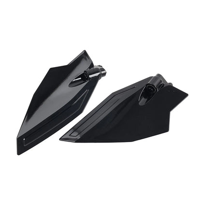 Black Adjustable Upper Wind Deflectors for Honda Goldwing GL1800 (2001–2010)