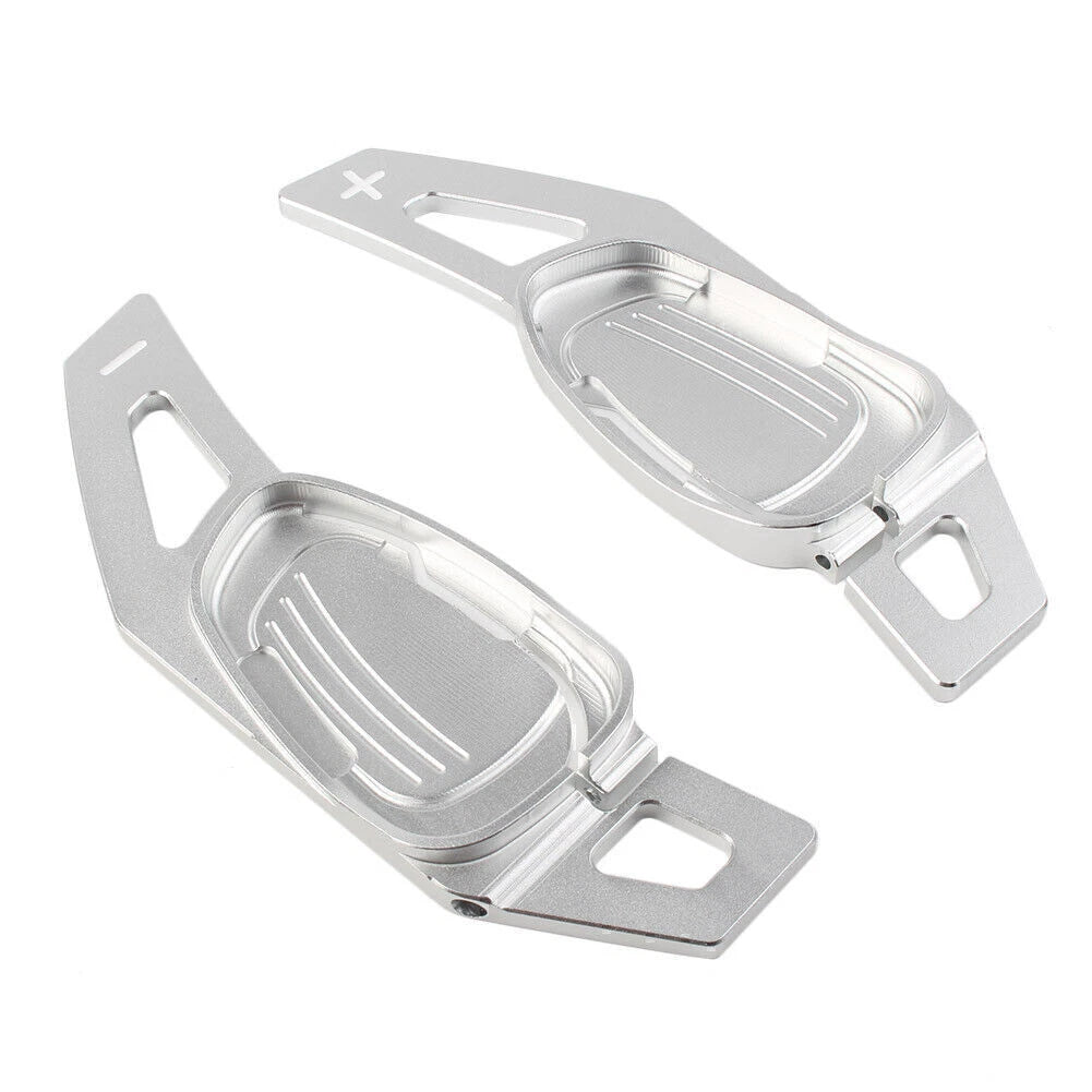 Silver Steering Wheel Shift Paddle Shifter Extension for Audi A5/S5/SQ5 (2016)