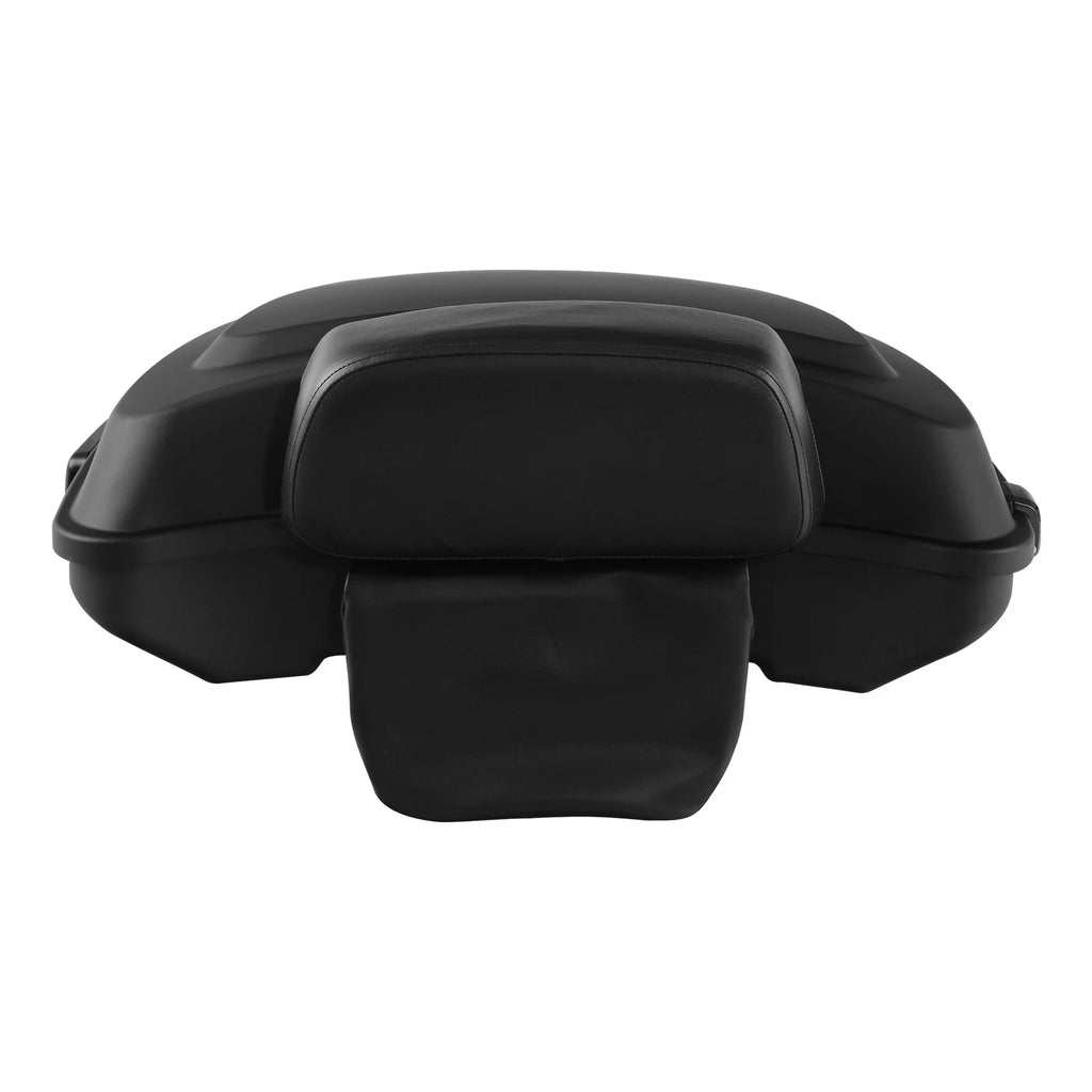 Matte Black Razor Trunk Backrest Pad Mount Rack for Harley Road Glide (2014–2026)