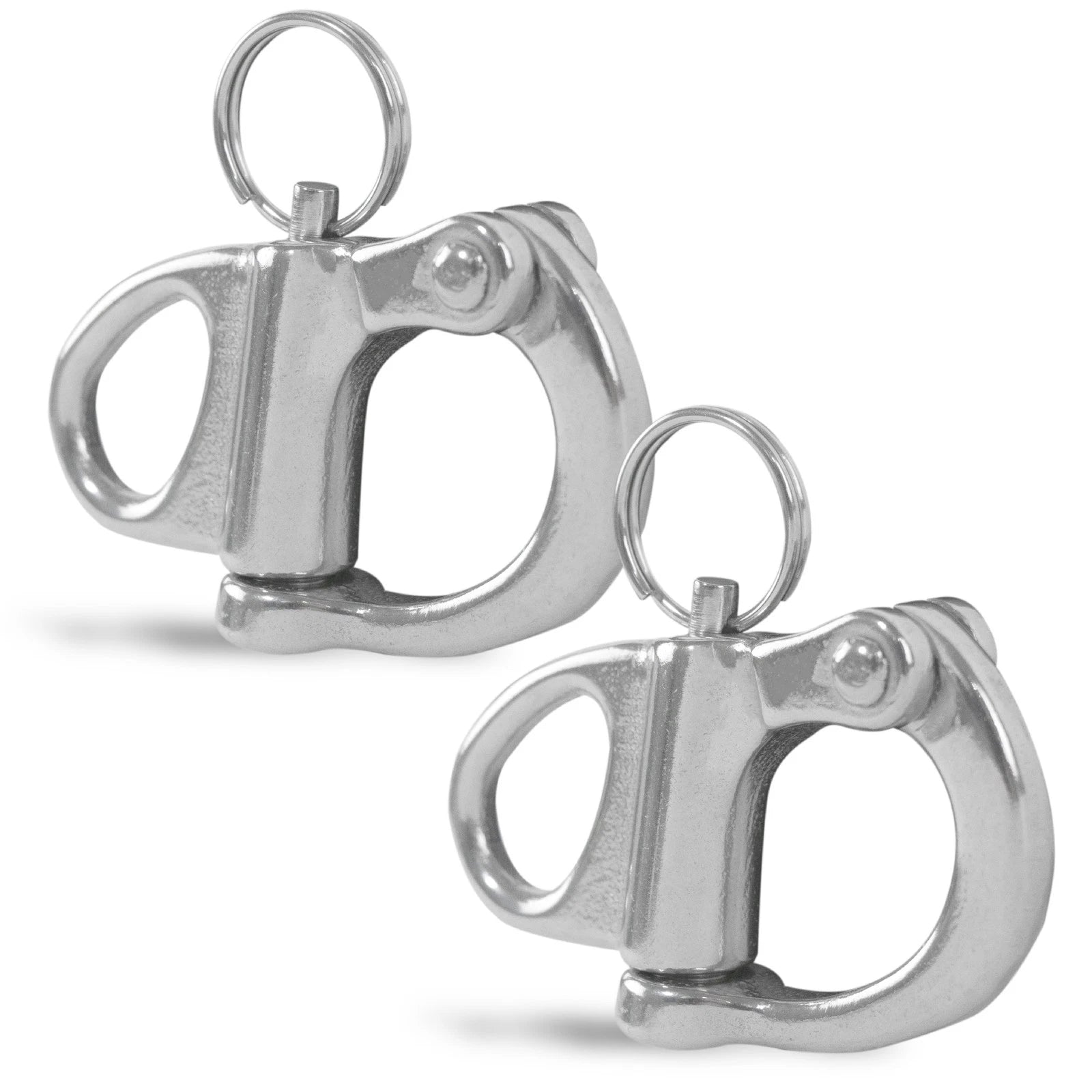 2-Pack Fixed Bail Snap Shackles for Five Oceans Marine FO441-M2