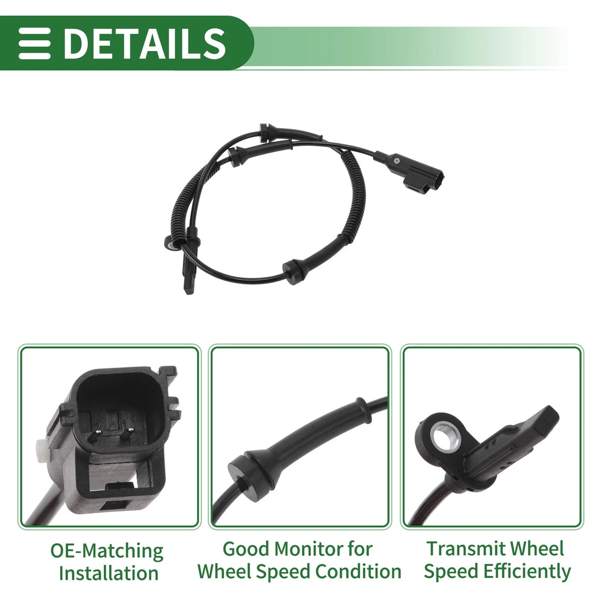 ABS Wheel Speed Sensor No.HK832C190AA for Land Rover Range Rover Velar (2018–2023)