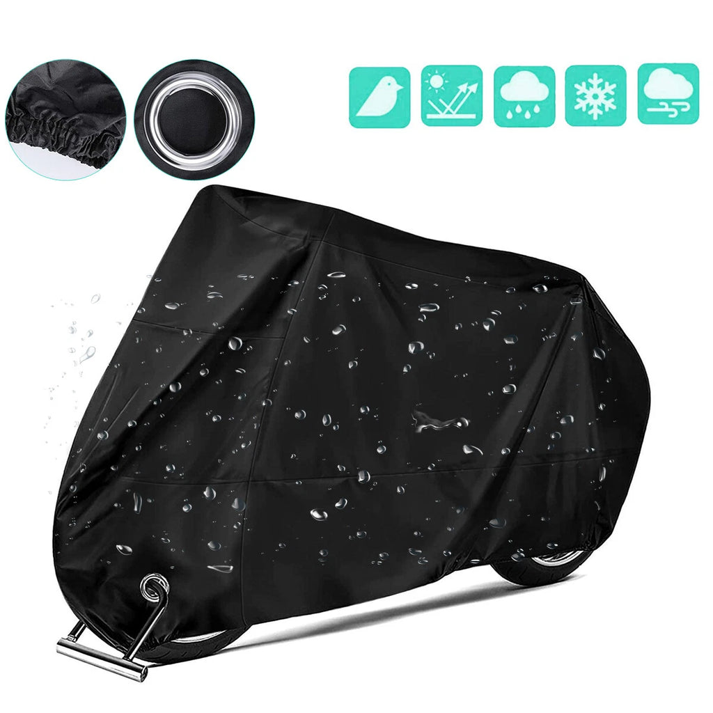 3XL Waterproof Motorcycle Cover for Bikes (116×43×55in)
