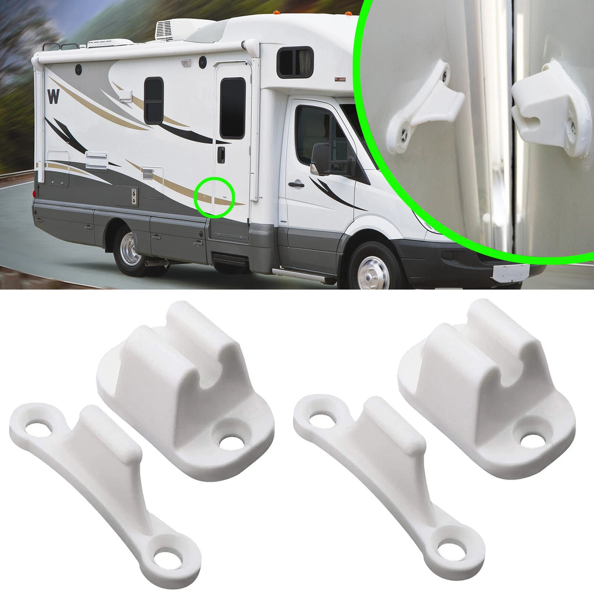 Door Catch Retainer Holder for Caravan Motorhome