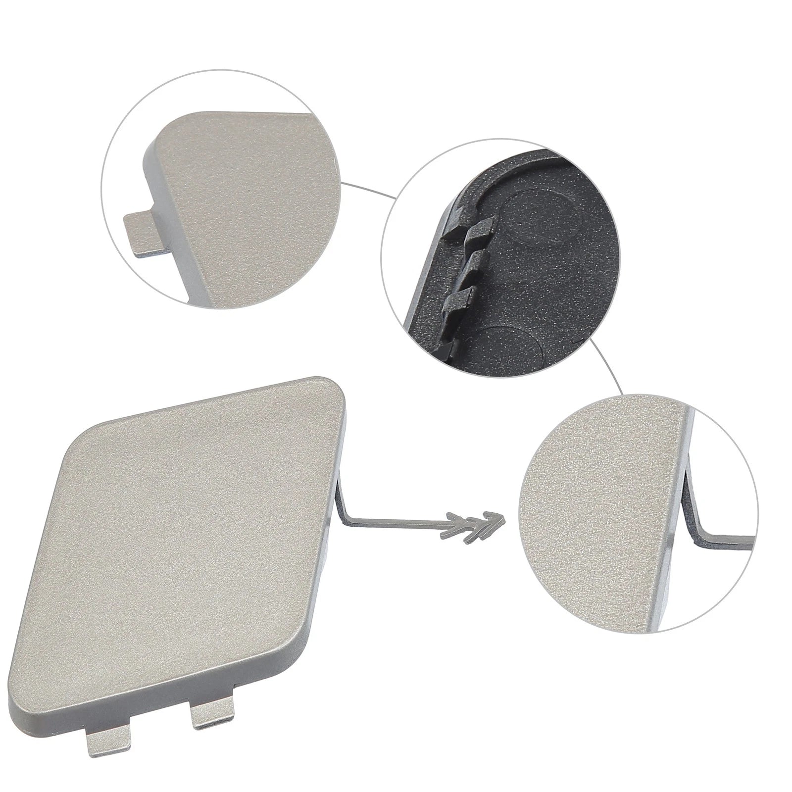 Front Tow Hook Cover for Audi Q3 Beige (2015–2024)