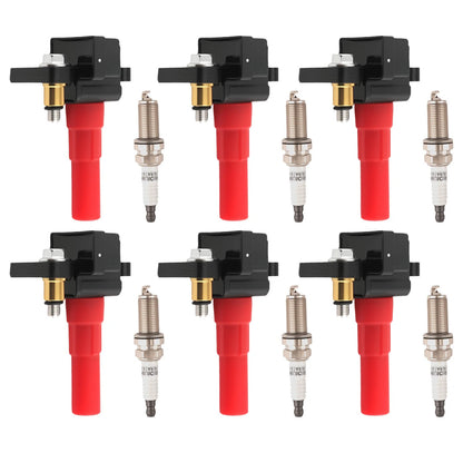 6PCS Ignition Coils & Spark Plug for Subaru Legacy Outback 3.6L (2010–2014) UF666